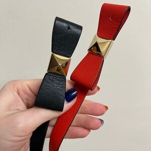 Kate Spade belts size small black and red